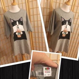 Starbucks Cat Tee shirt NWT 3x